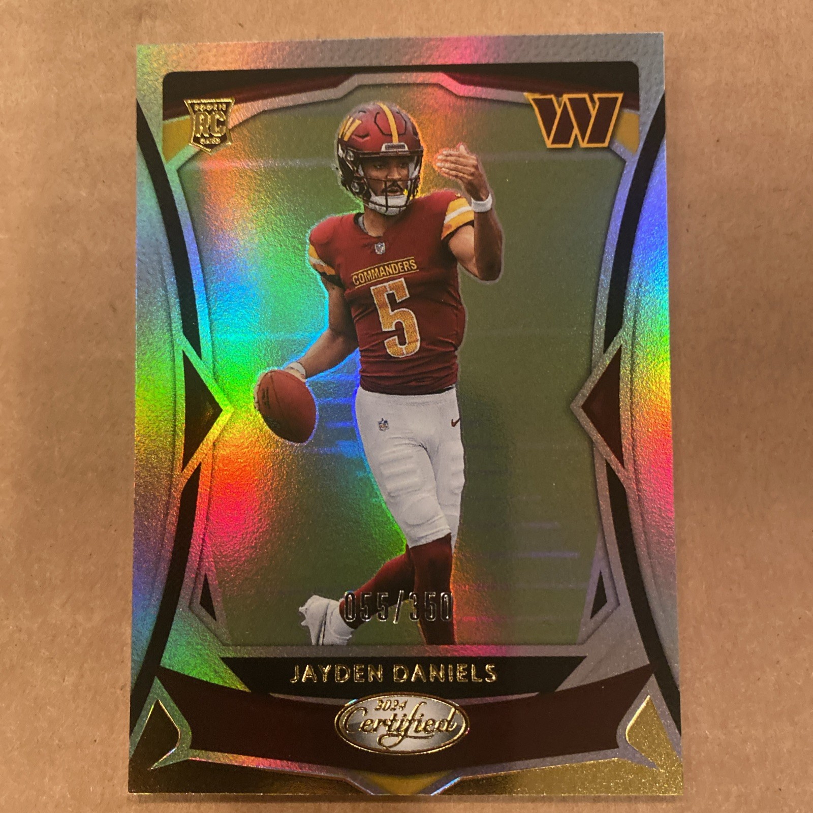 2024 Panini Certified - Rookies Jayden Daniels #102 Mirror /350 (RC)