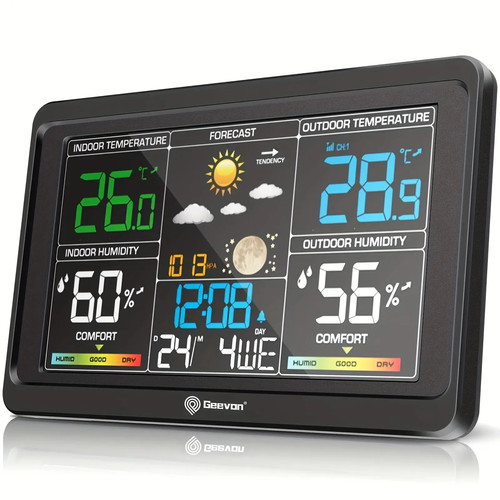 Digital Weather Station Wireless Indoor Outdoor Thermometer, with Calendar - Picture 2 of 9
