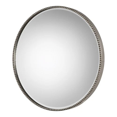 Uttermost 09252 Stefania 40" Diameter Circular Framed Bathroom - Silver - Picture 3 of 4