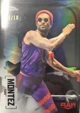Montez Ford Black Refractor /10 Topps WWE 2020 Chrome 