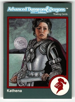 1993 TSR Advanced D & D 2nd Edition #362 Kathena Silverblade RUBY RED VARIANT