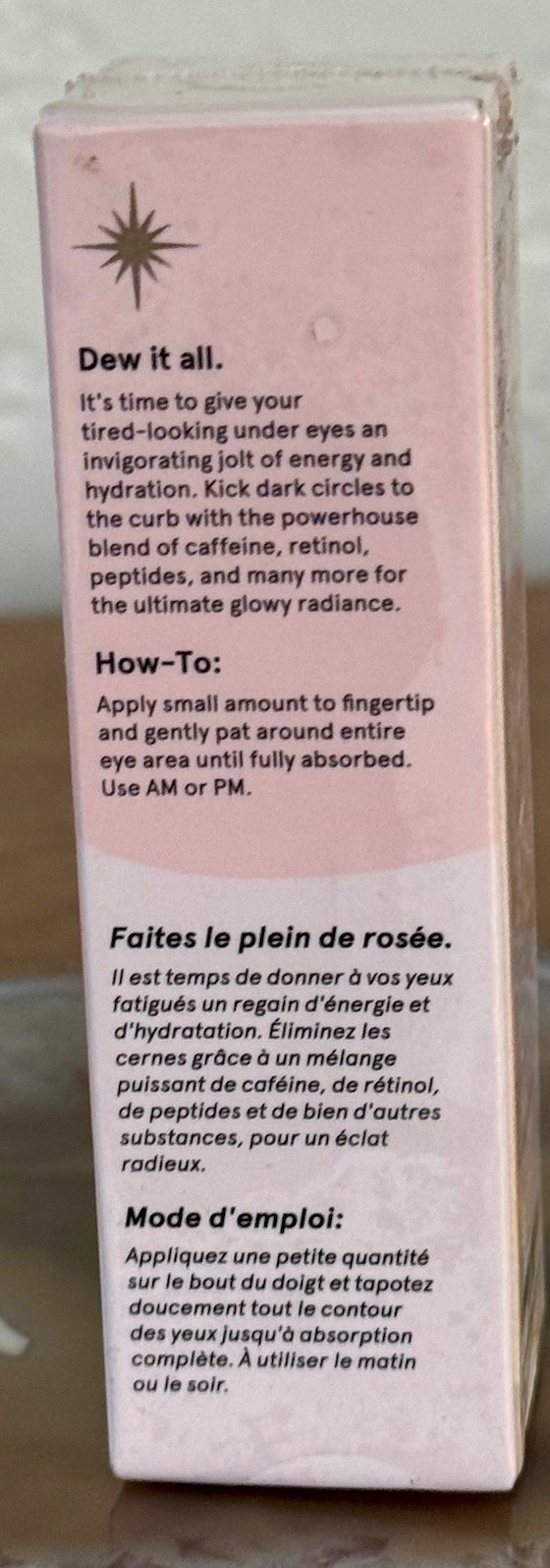 Grace & Stella Retinol & Caffeine Under Eye Cream Anti Aging - 0.5 Oz Exp 4/2028