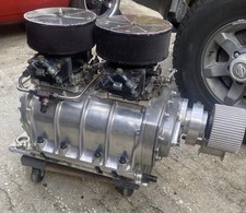 Littlefield Super Charger Blower 6-71 Set Up Carburetors Intake Big Block Chevy