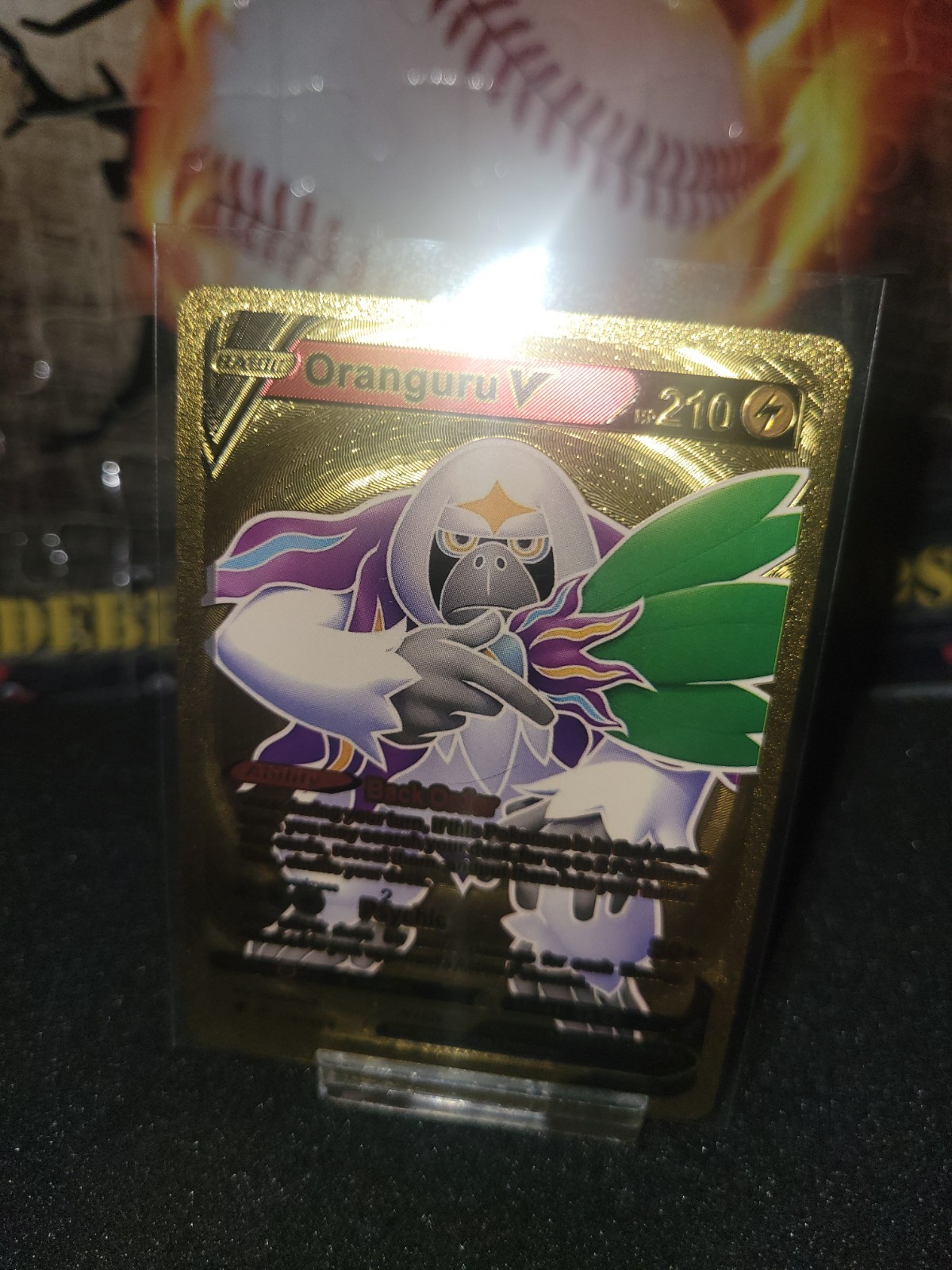 Pokémon TCG Oranguru V Sword & Shield 179/189 Fan Gold Art