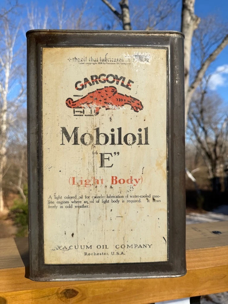 Gargoyle Mobiloil In Collectible Gas & Oil Advertising Cans And