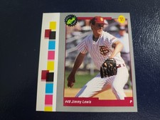 Jimmy Lewis Florida Community 1992 Classic Draft Picks Color Strip RARE ODDBALL