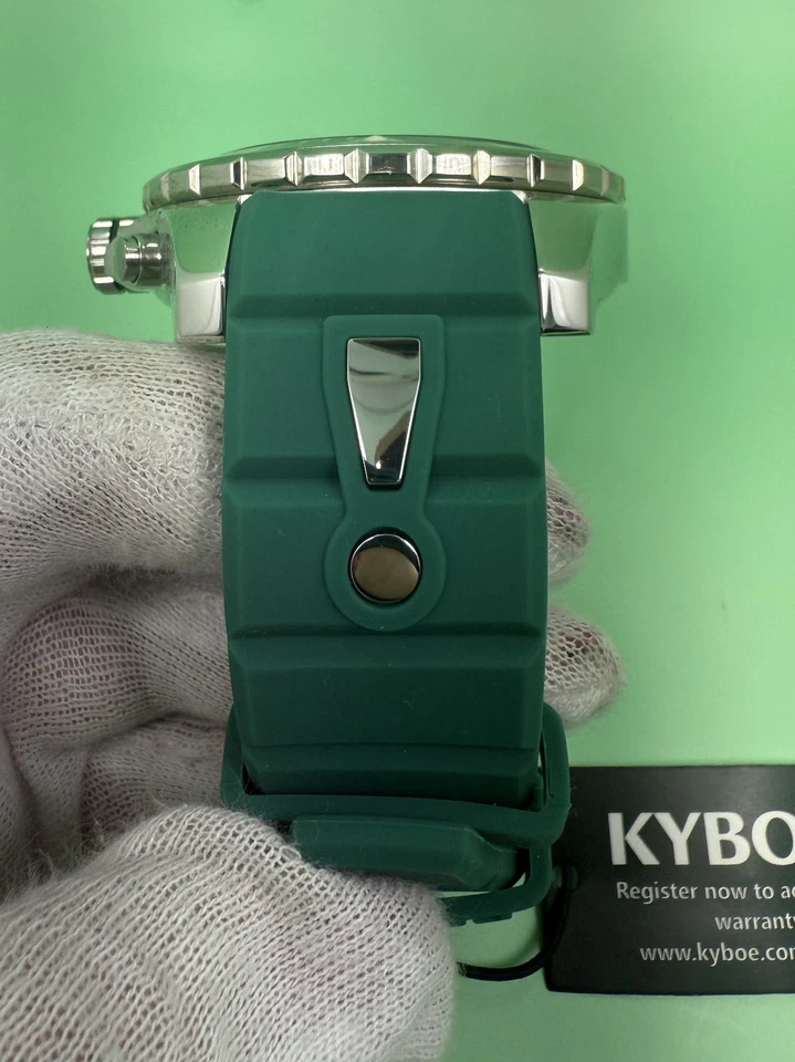 KYBOE! Giant Mariner 55mm 10ATM Green Water Resistance Quartz Watch KY.55-018.15 - Image 4 of 4
