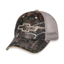Hat - Chevrolet Performance Woodland Camouflage Mesh Back Trucker Cap