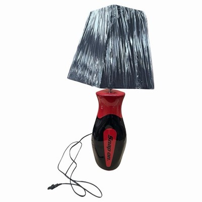 Snap On Tools Screwdriver Handle Ceramic Table Lamp with Hex Shade