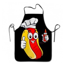 Colorful Dog Paws Apron One Size Hot Dog