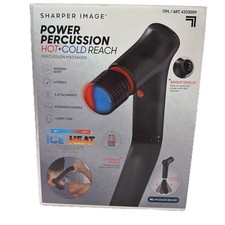 Sharper Image Power Percussion Hot  Cold Reach Percussion Massager. Open Box