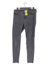 Indi & Cold Women's Jeans W 38 in Grey Cotton with Polyester Skinny