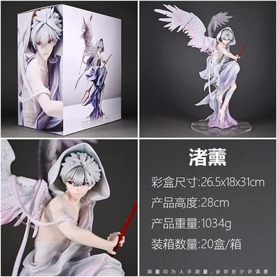 28CM Nagisa Kaworu with Wings Anime Figure PVC Collectible Statue Display Toy
