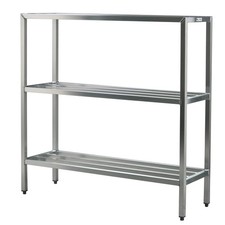 New Age 1050 Heavy Duty 42" x 20" 3-Tier Welded Aluminum Shelving Unit