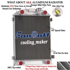 3 Rows Aluminum Radiator Fits 1932 Ford Model B High Boy Flathead V8 Engine 3.3l 3 Rows Aluminum Radiator Fits 1932 Ford Model B High Boy Flathead V8 Engine 3.3l