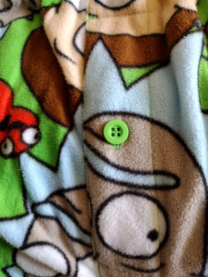 Briefly Stated Rick & Morty Pajama Pants Cartoon Network Sleep Lounge NWOT #UB1 - Image 3 of 4