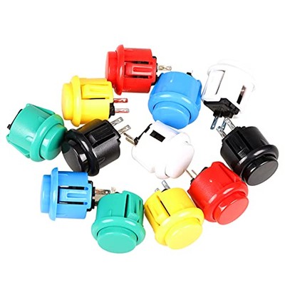EG STARTS 12x 24mm OEM Arcade Push Buttons Switch Perfect Replace for Sanwa
