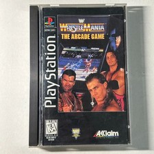 WWF WrestleMania The Arcade Game PS1 PlayStation Complete CIB Longbox