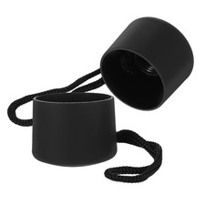 2Pcs Compact Reusable Plastic Replacement Handle for Folding Umbrellas Black