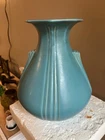 Roseville Art Pottery Russco  Large 9 inch Vase! Excellent Blue!