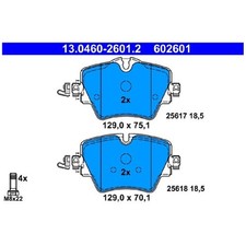 Satz Bremsbeläge Bremsklötze vorne für BMW 3-er G20 G21 4-er G22 G23 | 245584