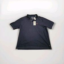 Tommy Bahama Navy Island Zone Supima Cotton Mesh Pique Placket Polo XXL Upf 30