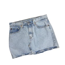 Levi  s Deconstructed Jean Skirt Denim 31 Mini Light Wash