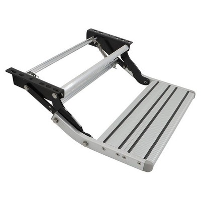 RV Camper Platform Step Stair Anti-Slip Aluminum 1 Step Pull Out Retractable New