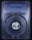 1928 Mercury Dime - 10c PCGS MS65 FB - Full Bands - Nice Coin!