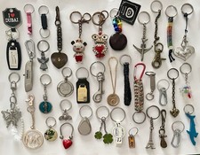 VINTAGE LOT OF 37 ASSORTED KEYCHAINS