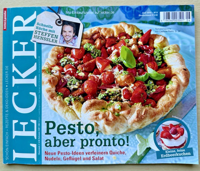 LECKER Juni 2014 *PESTO IDEEN * 30 MINUTEN KÜCHE* VEGGIE * STEFFEN HENSSLER *