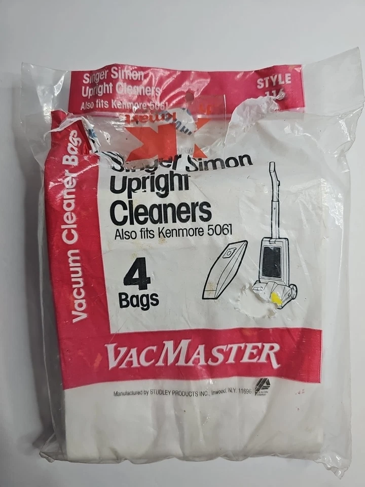 Bolsa de aspiradora vertical PARA Kenmore 5061 4 bolsas estilo de repuesto 116 Foto 2 de 4