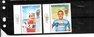AJMAN 1969 CYCLIST CYCLING MNH XG OLD MINT TOPICAL PICTORIAL STAMP SET