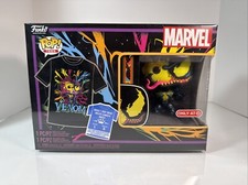 Funko Pop! Camiseta Marvel Venom 869 Eddie Brock Blacklight Figura Coleccionable Grande