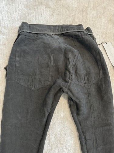 Damir Doma Silent Phlox 5 pocket Jean Slim Style Linen Woven Twill Ash Gray 32 M - Picture 23 of 24