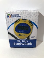 NEW Learning Resources Big Digit Stopwatch Water Resistant LER0525 with Lanyard