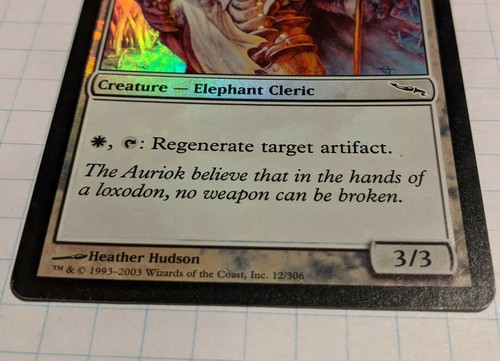 MTG FOIL Loxodon Mender 12/306 LP Common Mirrodin - Picture 3 of 4