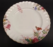 Lovely SPODE CHELSEA GARDEN Mustard Trim 8 inch Salad Plate [a1]
