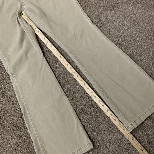 Vintage No Boundaries Corduroy Pants Juniors 15 Tan Flare Low Rise Stretch Y2K - Picture 12 of 15