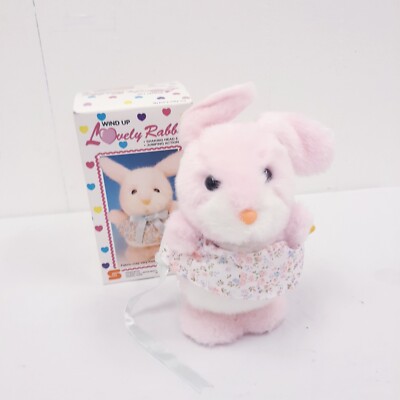 Vintage lovely RABBIT Wind-Up shaking head & Body, Jumping action 73189