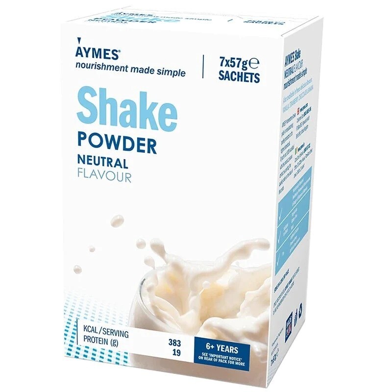 Aymes Nutritional Milkshake Neutral Flavour Sachet 57g x 7