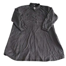 NWT Old Navy Size XXL 100% Tencel Long Sleeve Shirt Dress in Black Jack