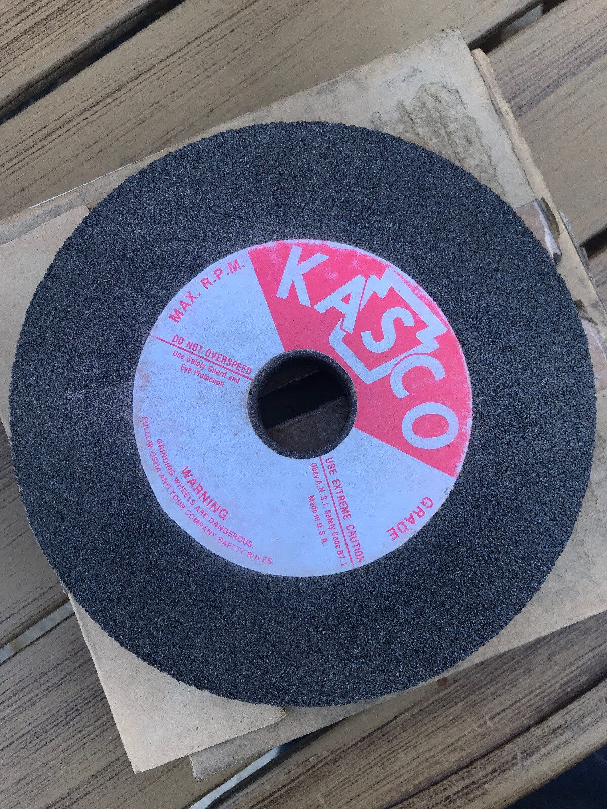 Kasco Abrasives 918704 6 X 3/4 X 1 T1 Bench Grinding Wheel General