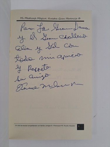 Mi Mestizaje Mágico: Nuestra Gran Herencia - Softcover Spanish Edition Signed - Picture 4 of 6