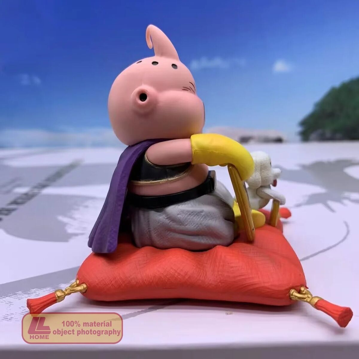 Anime Dragon Ball Z Majin Boo Buu fortune Lucky Dog cute Figure Statue Toy  Gift