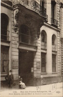 Old postcard Paris 3rd - Rue des Francis-Bourgeois, 56 (56653)