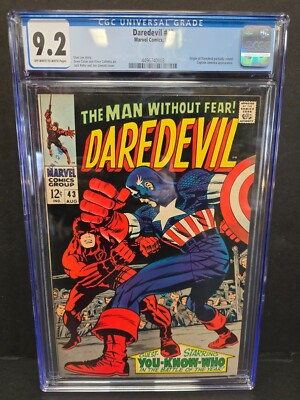 Daredevil #43 (1968) CGC 9.2 Origin of Daredevil Partially Retold Marvel Comics