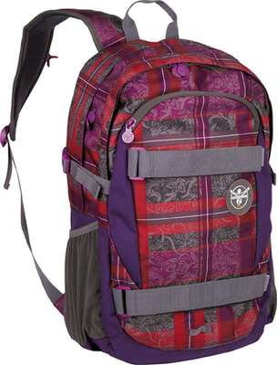 Chiemsee Hyper 32L Checky Barberry lila rot Schulrucksack Rucksack