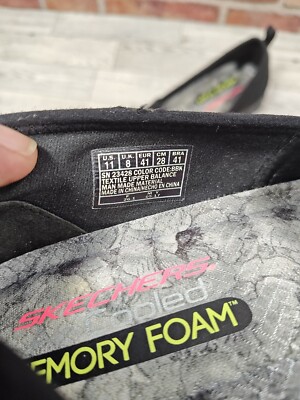 ハンドメイドv Skechers EZ Flex 3.0 Big Money Women's Size 11 Black Slip On