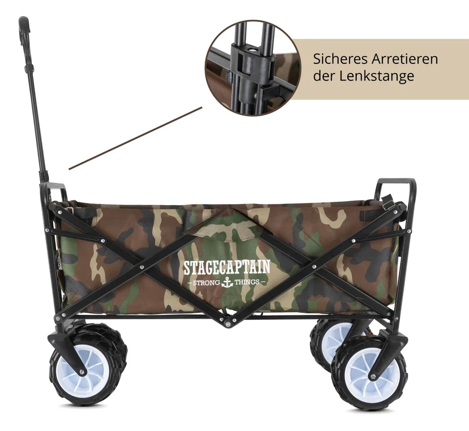 Bollerwagen Faltbollerwagen Handwagen faltbar klappbar Transportwagen Wagen Tarn - Bild 4 von 4